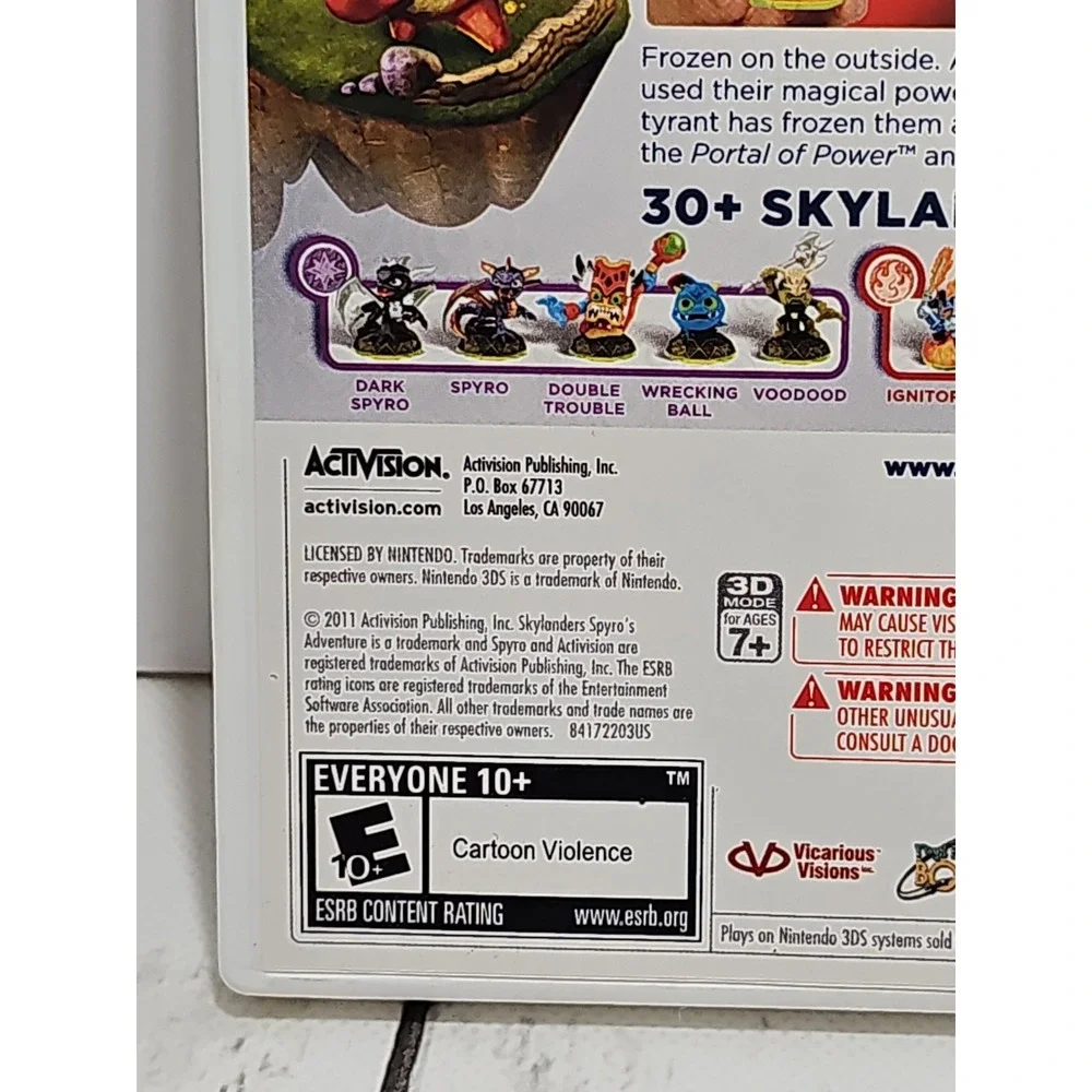skylanders spyros adventure Nintendo  3DS